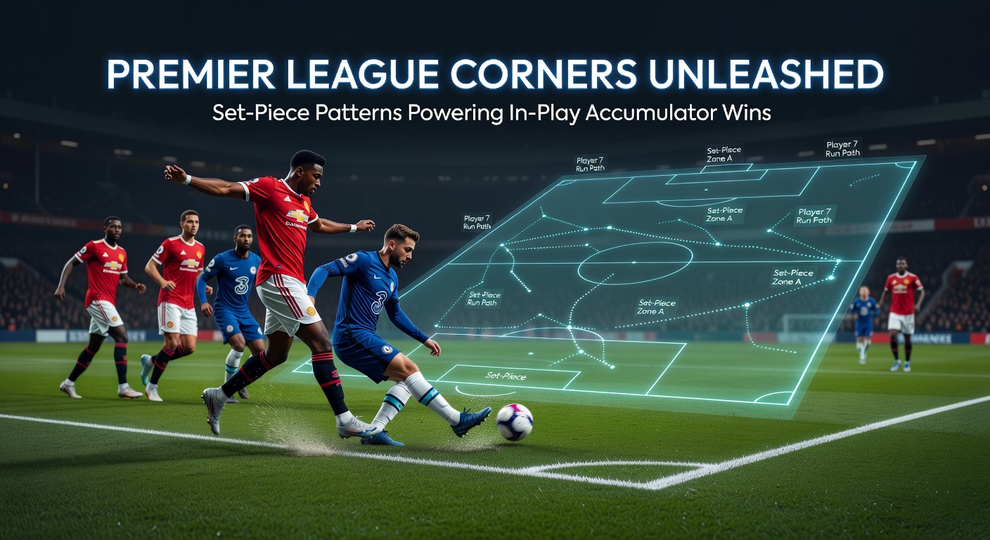 Premier League players celebrating a goal from a perfectly executed set-piece corner