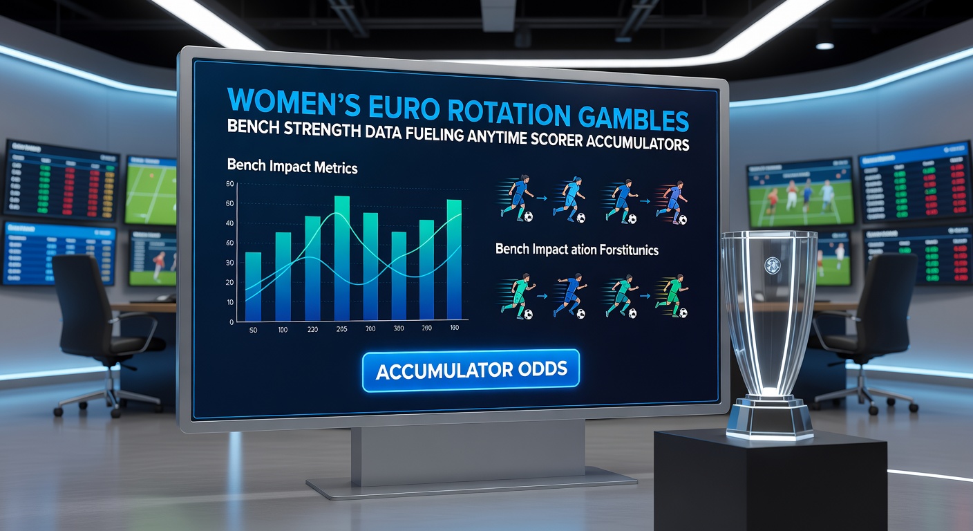 Close-up of a Women's Euro coach signaling a substitution during a tense group stage match, with bench players rising in anticipation